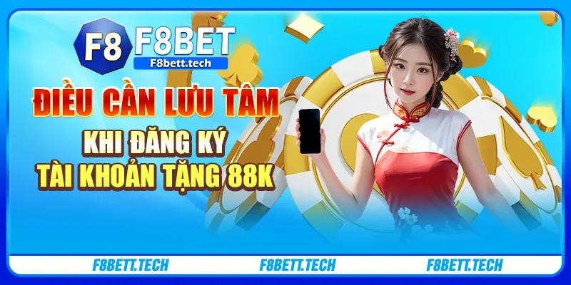 Điều cần lưu tâm khi đăng ký tài khoản tặng 88K Điều cần lưu tâm khi đăng ký tài khoản tặng 88K