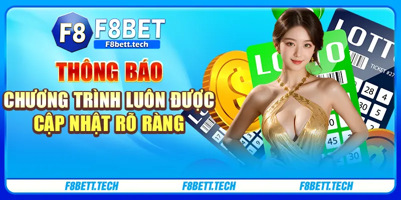 Thông báo chương trình luôn được cập nhật rõ ràng Thông báo chương trình luôn được cập nhật rõ ràng